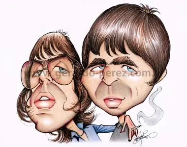 caricaturas de bandas y solistas