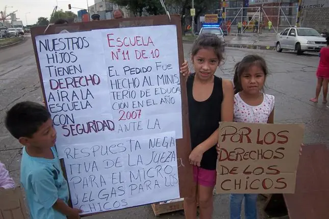Corte de transito por vecinos de la villa 31