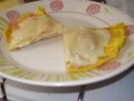 como hacer omelette de jamon y queso
