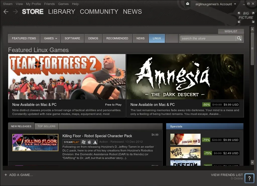 Steam Linux – Primera Beta Publica