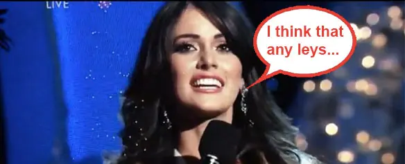 Miss Venezuela - No se inscribio en Open English