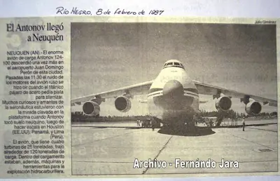 recuerdos del An 125-100 ruslan en neuquen