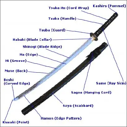 Katana o espada samurai