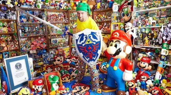 La Colección más grande del mundo objetos de video juegos