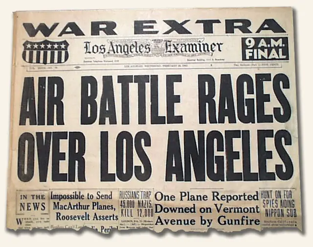 La Verdadera "Batalla de los Angeles"...en 1942