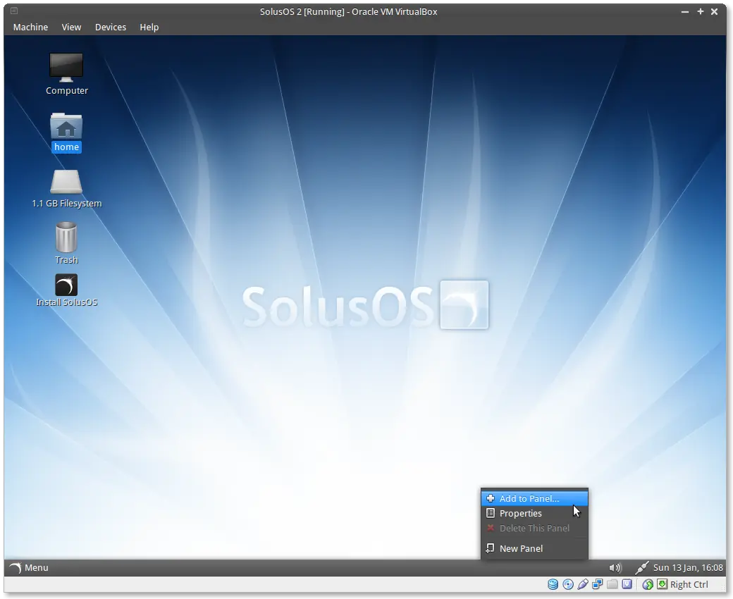 SolusOs 2 Alpha 6 Realizado
