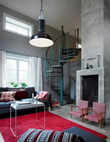 Mezcla de estilos decorativos: rústico e industrial