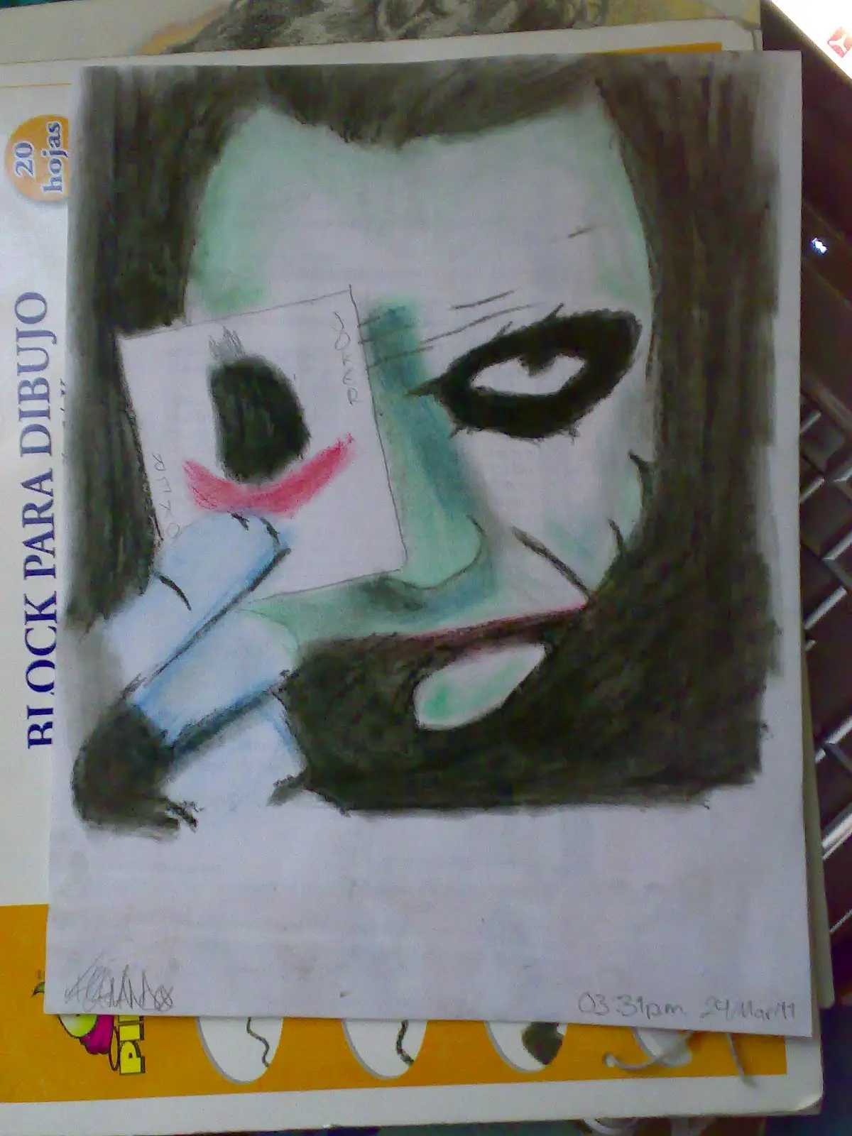 Me sentí heromex y dibuje un joker y otras cosas