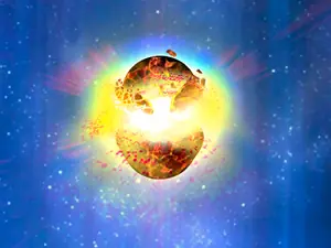 Una explosión de rayos gamma golpeó la Tierra en la Edad M