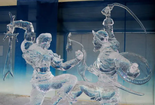 Mágicas esculturas de hielo.