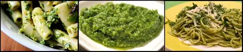 Salsa pesto con Marihuana