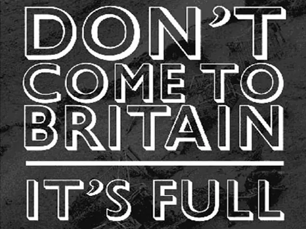 Campaña anti inmigrantes en Inglaterra