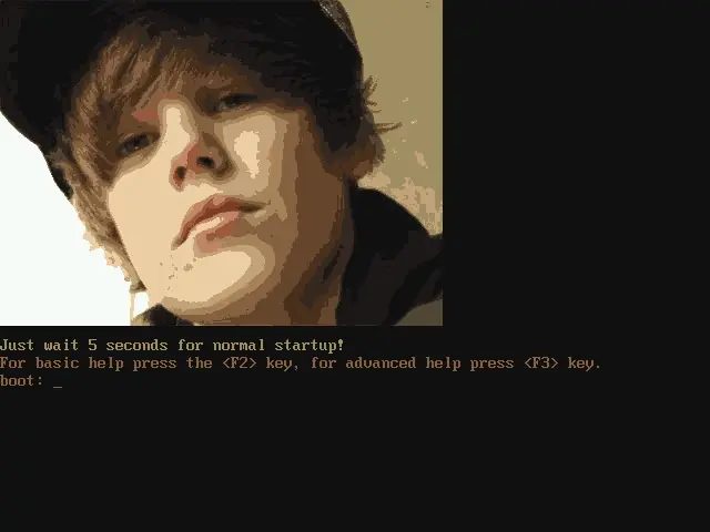 Justin Biber En Linux