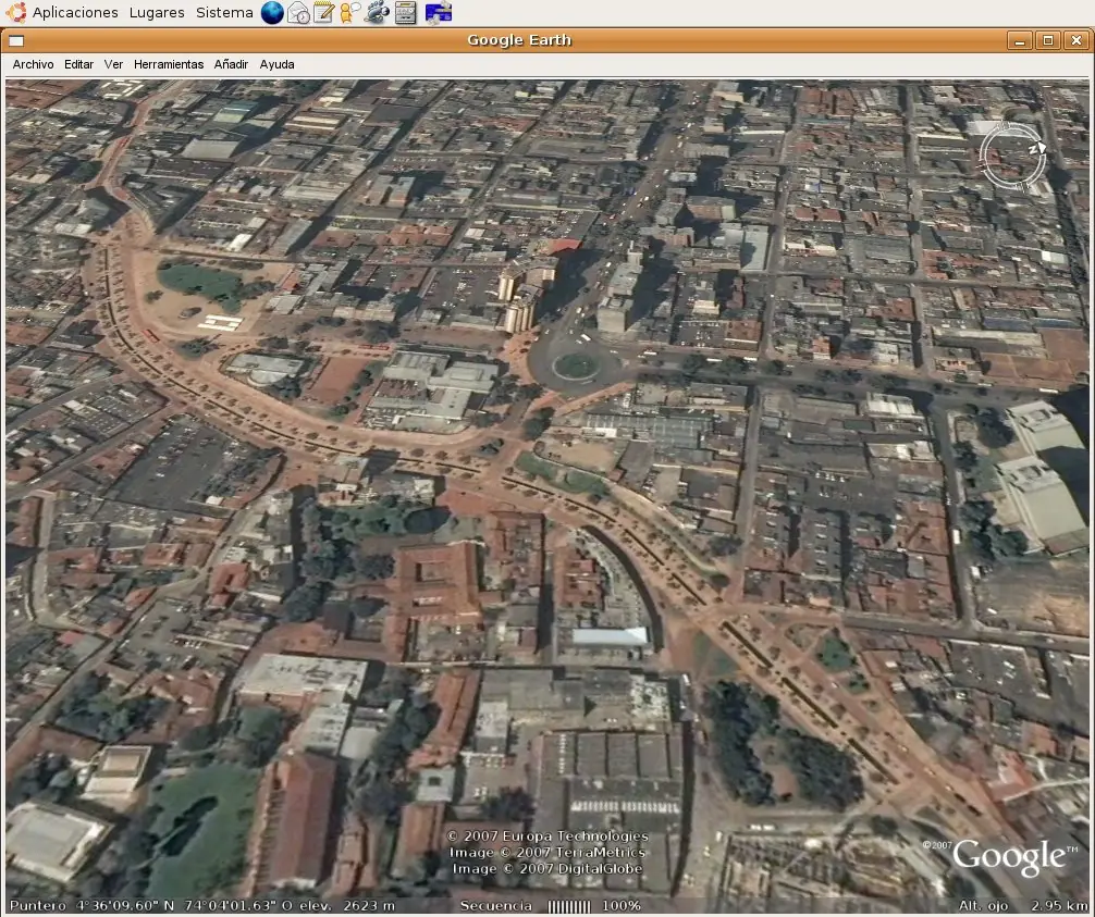 Coordenadas de Google earth