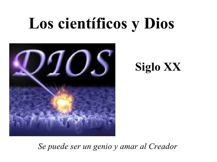 Los científicos y Dios