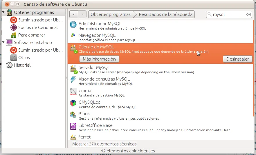 MySQL + Entorno Gráfico