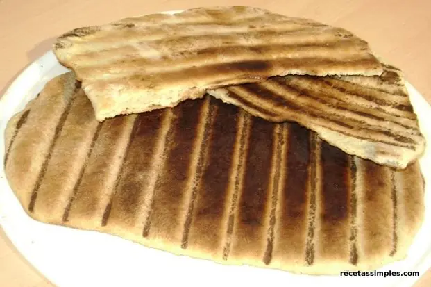 Tortilla asada a la parrilla