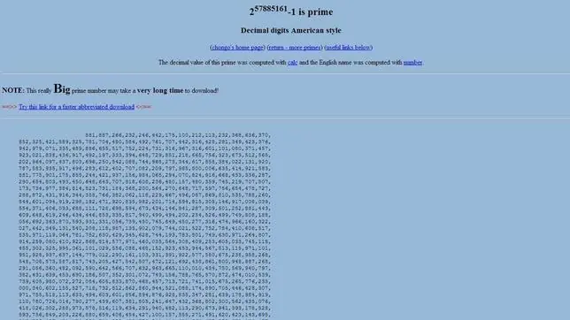 Un matemático descubre el número primo más grande
