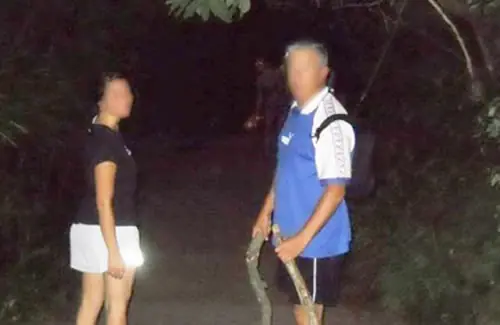 El espectro del cerro San Bernardo ciudad Salta (Argentina)