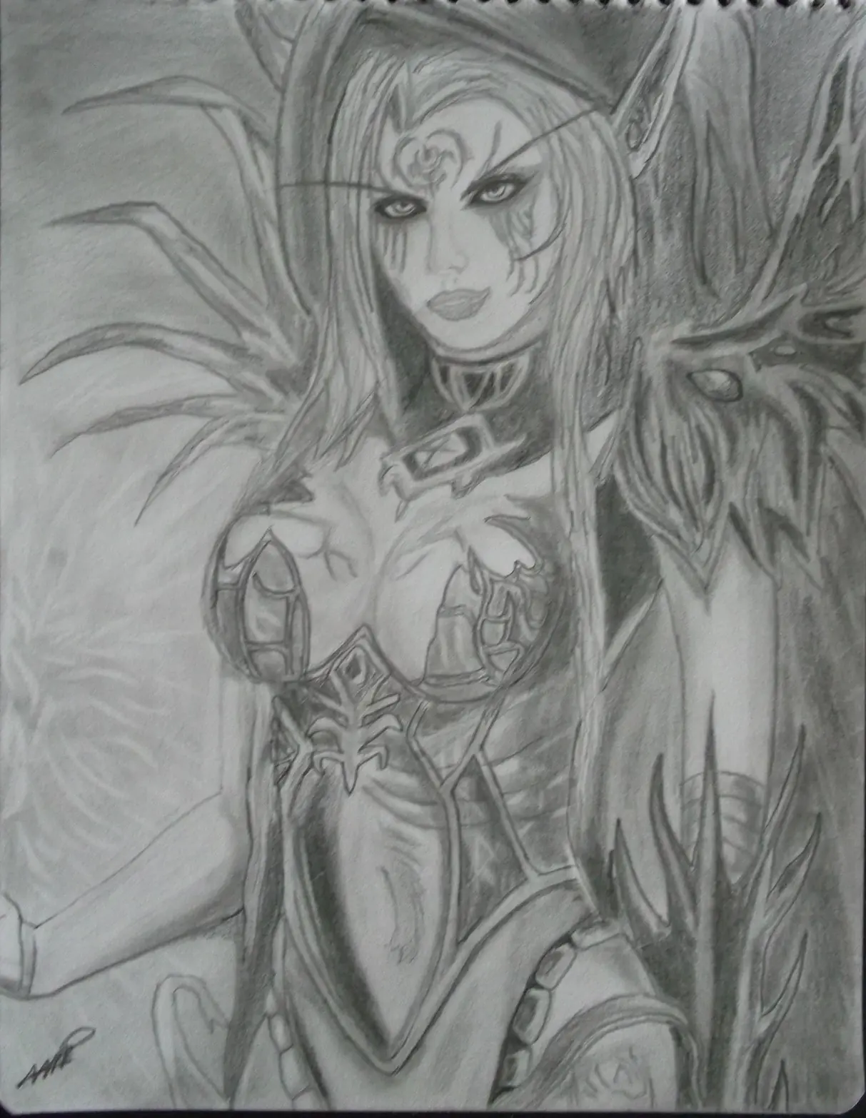 Mi dibujo de una Elfa