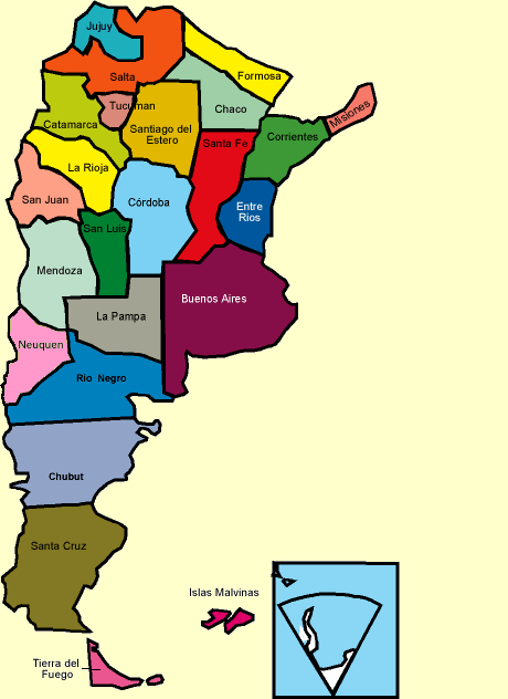 Significado de los nombres de las provincias argentinas.