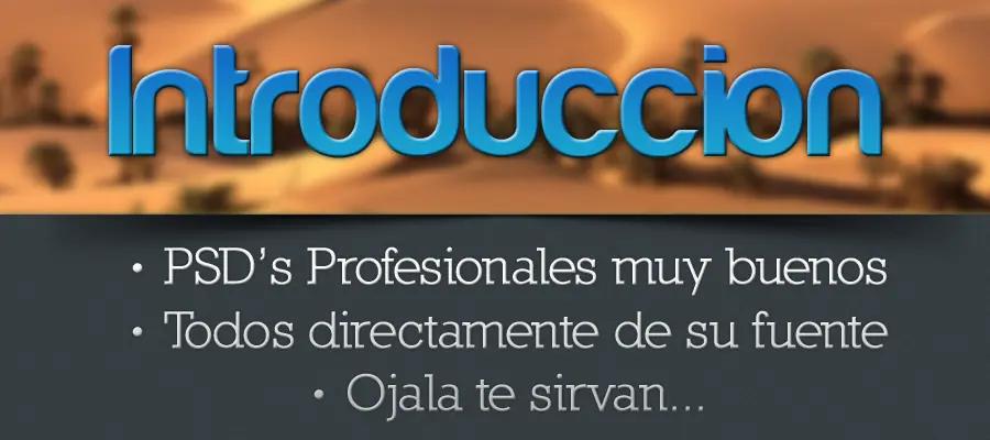¿Photoshop? PSD's Webs Profesionales