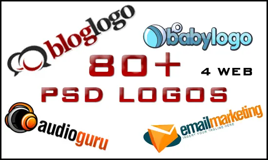 80+ Professional PSD Logos (Fully Customizable)