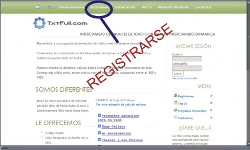 Txtfull, sitio para obtener más visitas para una pagina web