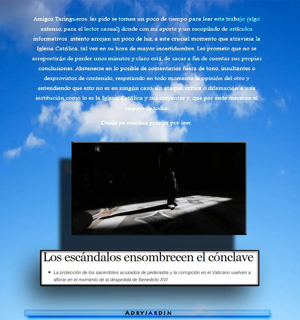 A-dios Benedicto XVI