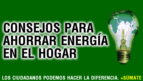 Consejos para ahorrar energía en el hogar