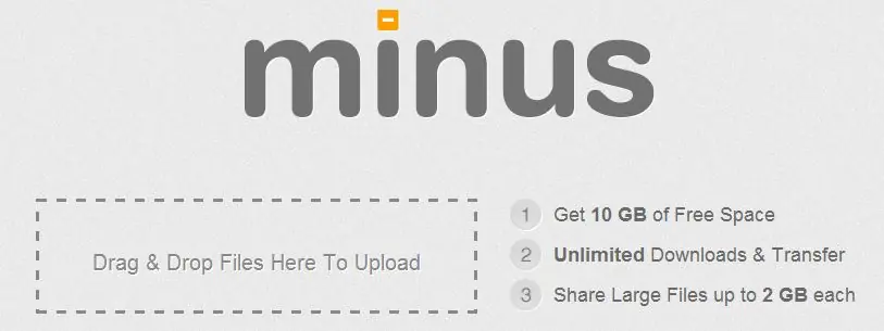 Minus, espacio en la nube gratis!! hasta 50 GB