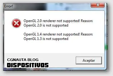 solución de angry birds openGL 2.0 renderre not supporte!