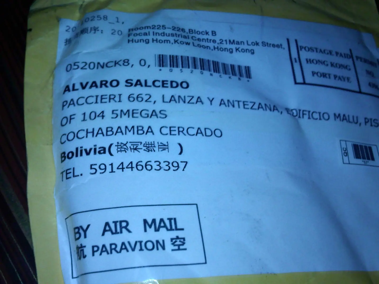 Compré un reloj en Deal Extreme desde Bolivia.