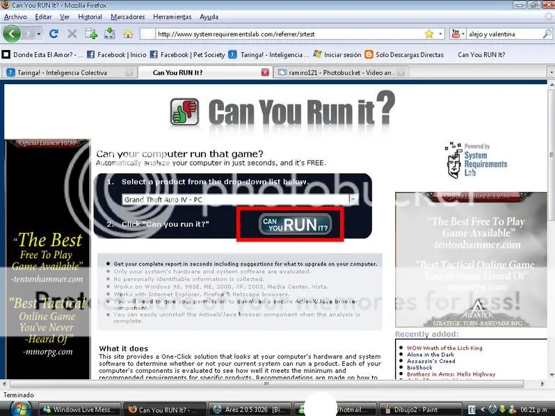 ¿Queres saber si un juego funciona en tu pc?