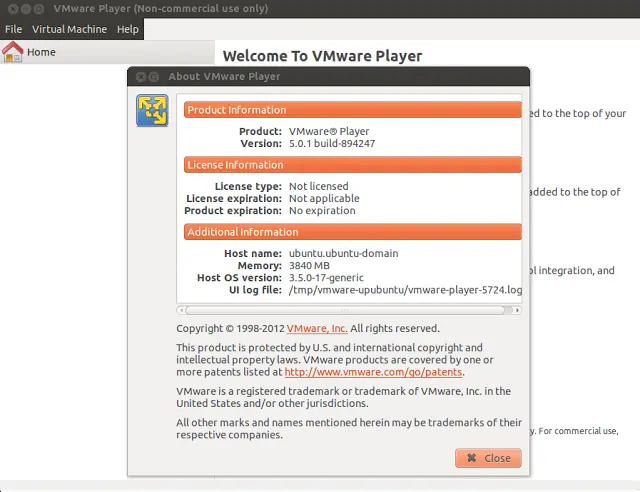 Instalando VMware Player 5.0.1