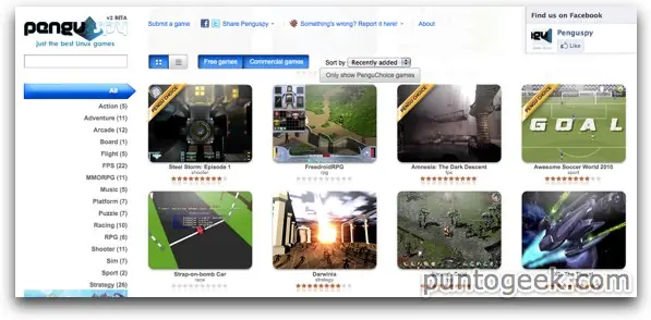 Penguspy, excelente directorio de juegos para Linux