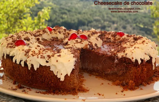 Cheesecake de chocolate