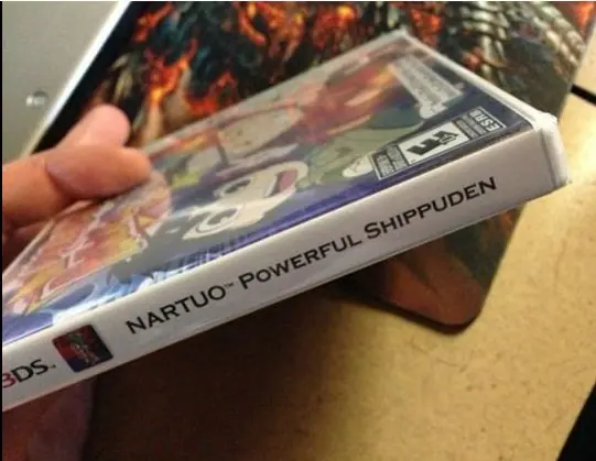 Naruto: Powerful Shippuden llega con horror ortográfico