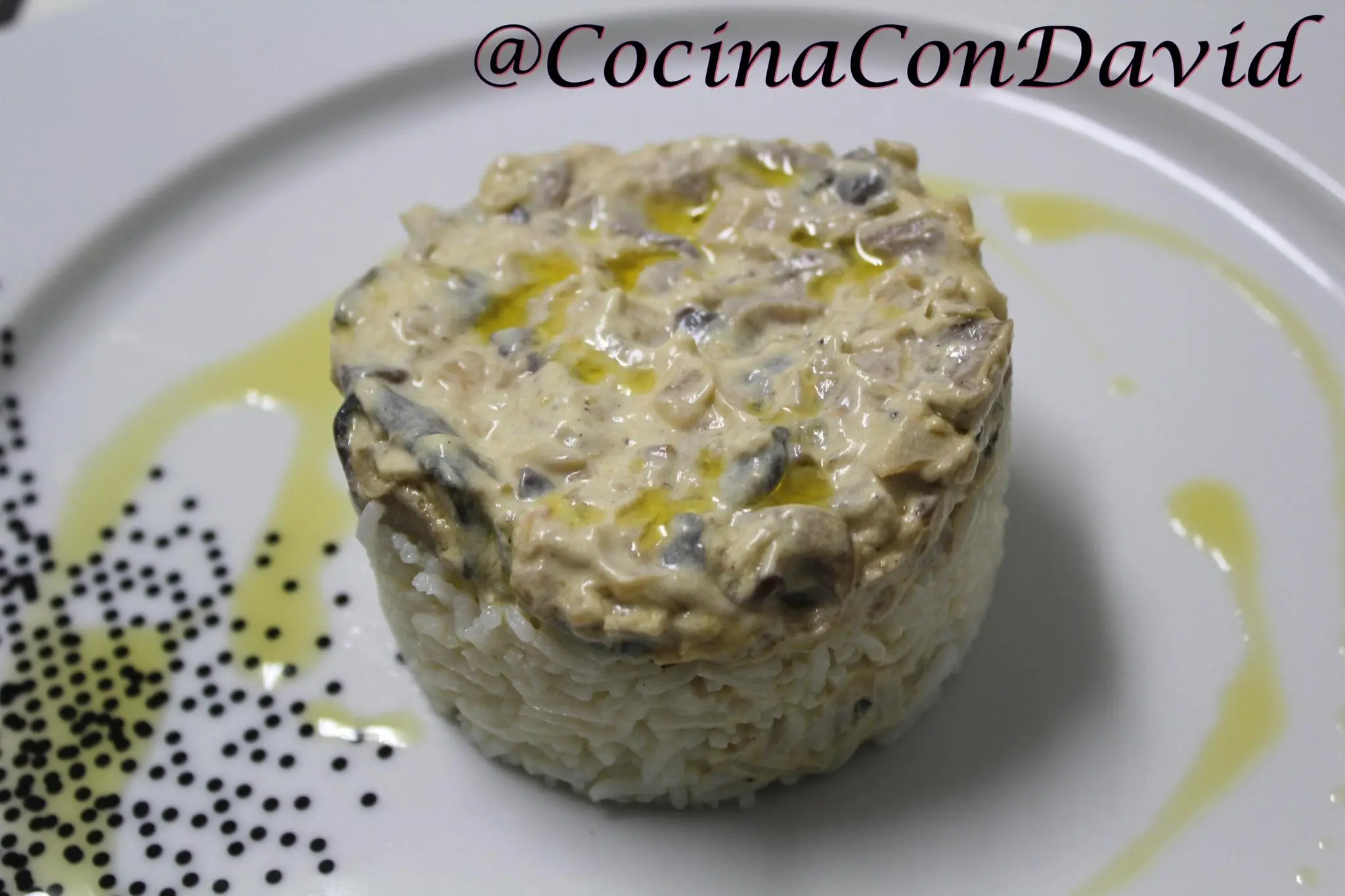 Arroz Basmati con cremoso de setas // Cocina con David
