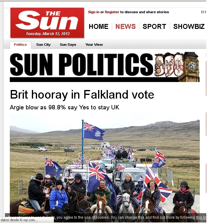 El diario The Sun, una mirada a la opinion Britanica de malv