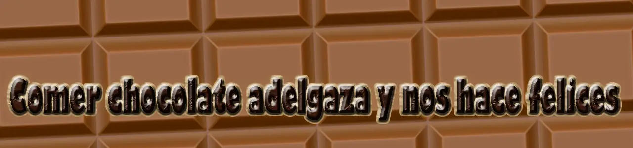 Comer chocolate adelgaza y nos hace felices