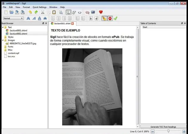 Sigil, software libre multiplataforma para crear ebooks