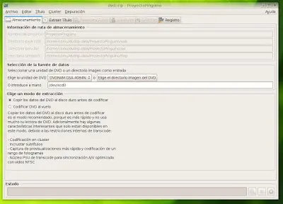 Ripear CD/DVD en linux