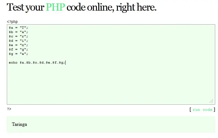 Probar código PHP / Javascript Online