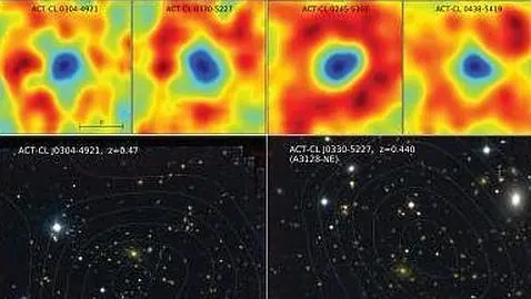 Hallan diez nuevos grupos de galaxias entre las sombras