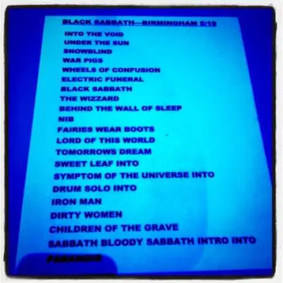 Black Sabbath - Academy, Birmingham (19-05-12)