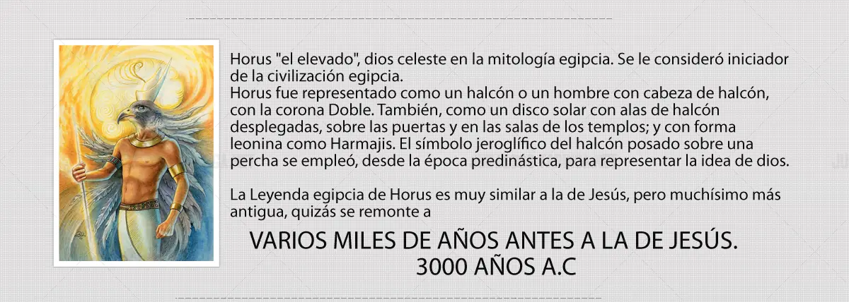 Jesus vs Horus y Mitra