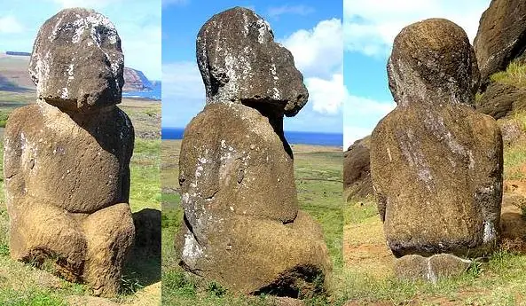 Tuku Turi: el único moai arrodillado en isla de Pascua