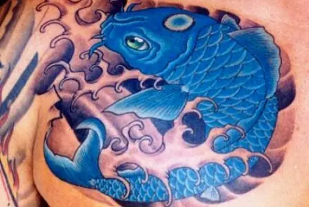 El color del pez koi para tu tatuaje
