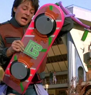 Las patinetas aéreas Volver al futuro c adelantan tres año
